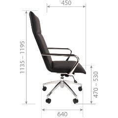 Офисное кресло Chairman 980 черное экопремиум RU - 2
