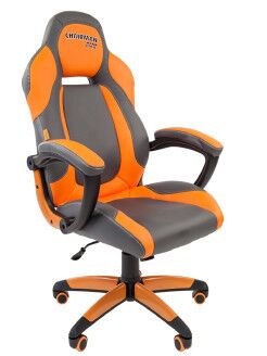 Офисное кресло Chairman game 20 Россия экопремиум серый/оранжевый RU - 1