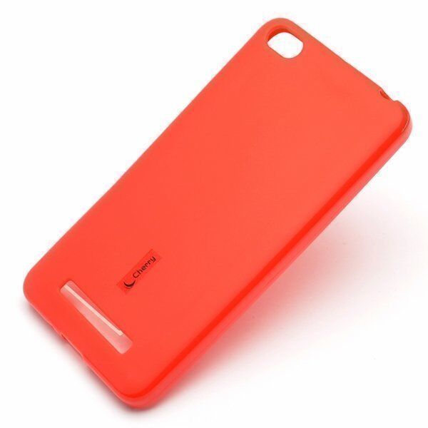 Силиконовый чехол для Xiaomi Redmi 4A Cherry Silicone Case (Red/Красный) 