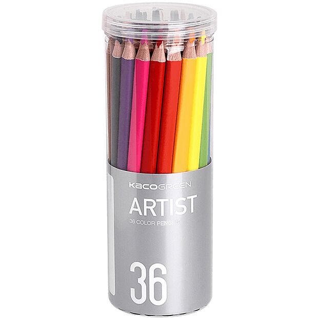 Набор цветных карандашей KACOGREEN ARTIST 36 Color Pencils (36 шт.) - 4