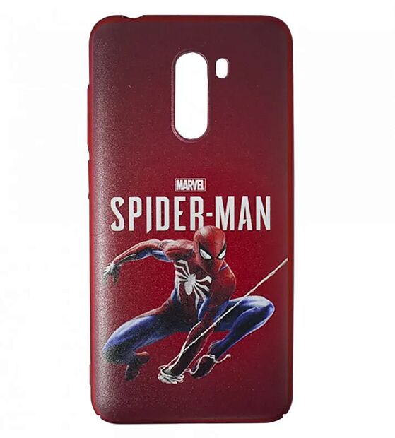 Защитный чехол для Xiaomi Pocophone F1 Spider-Man Marvel (Red/Красный) - 1