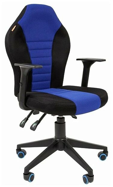 Игровое кресло Chairman game 8 чёрное/синее RU - 1