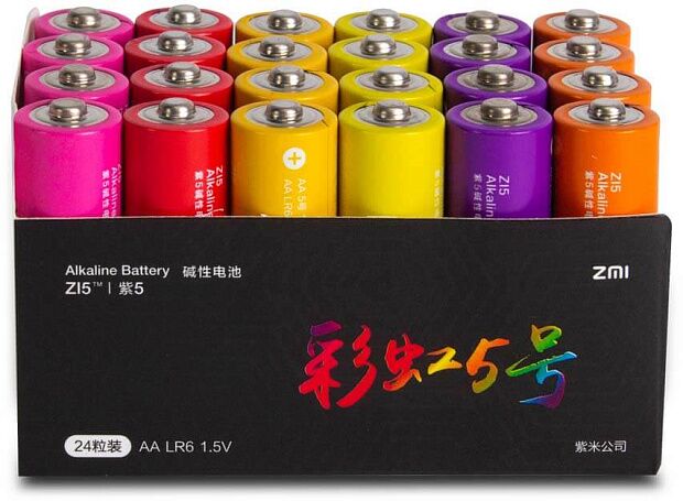 Батарейки  AA - ZMI Rainbow ZI5 (AA524) (24шт) - 1