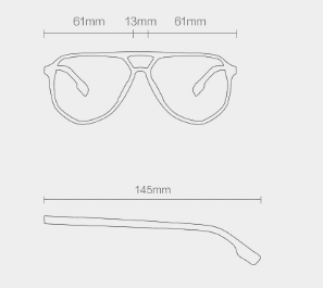 Солнцезащитные очки Xiaomi TS Plate Aviator Sunglasses (Beige/Бежевый) - 2