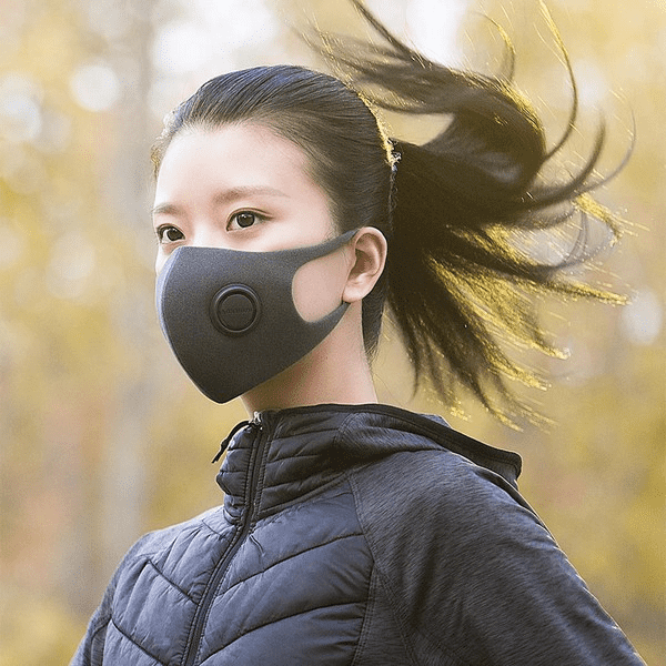 Пример использования маски-респиратора FFP2 Xiaomi Smartmi Hize Masks Size